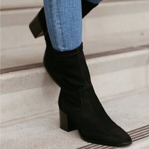 AQUATALIA Tilly Weatherproof Stacked Heel Sock Bootie size 12